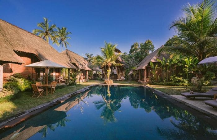 De Umah Eco Hotel à Sidemen, Bali - village balinais au milieu des rizières