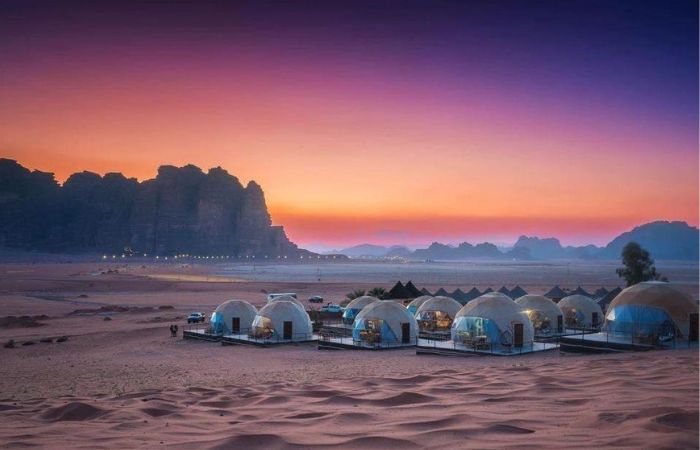 Mazayen Luxury Camp - bulle dans le désert de Wadi Rum sous les étoiles, Jordanie