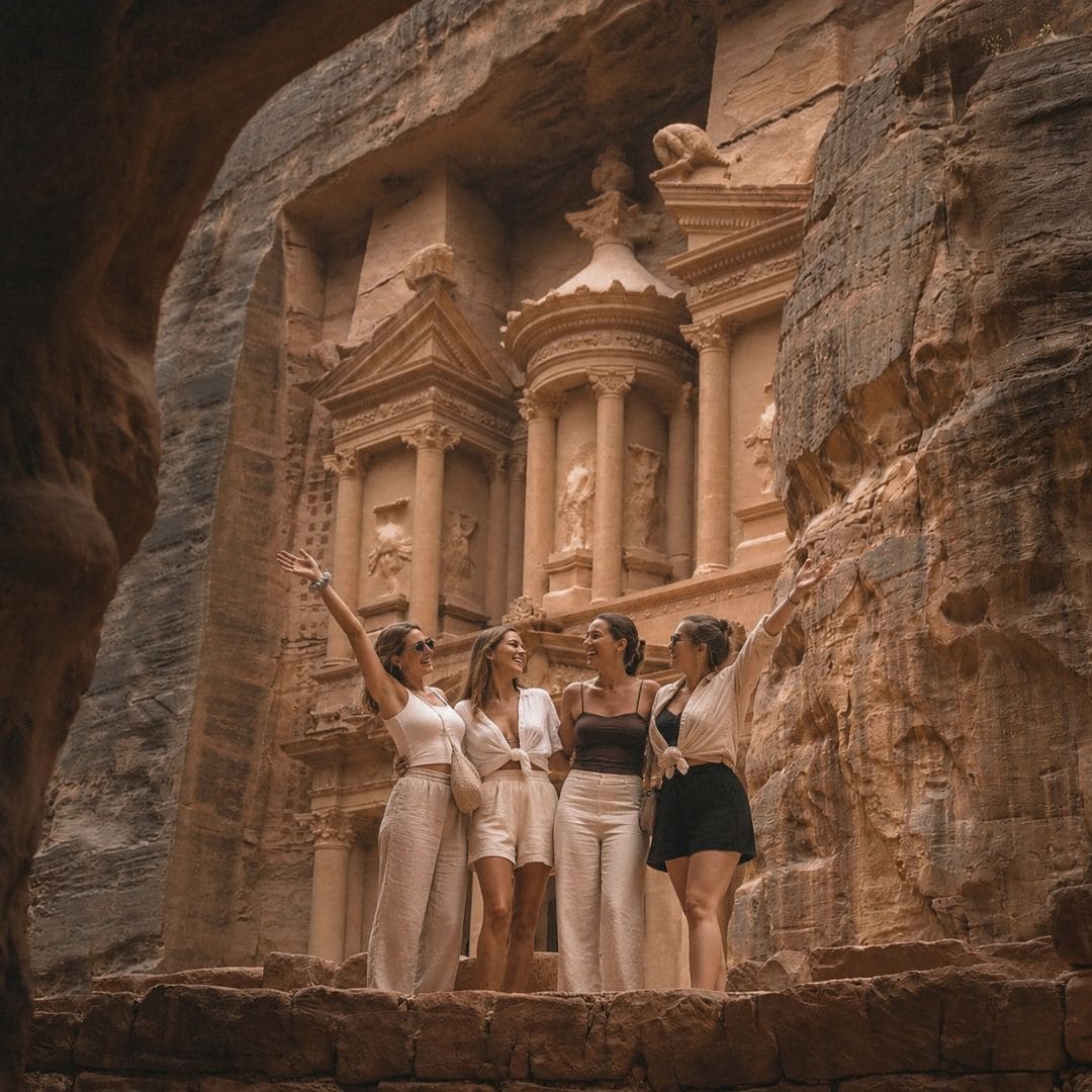 Petra - le Trésor dans le Siq - merveille du monde - voyage en Jordanie